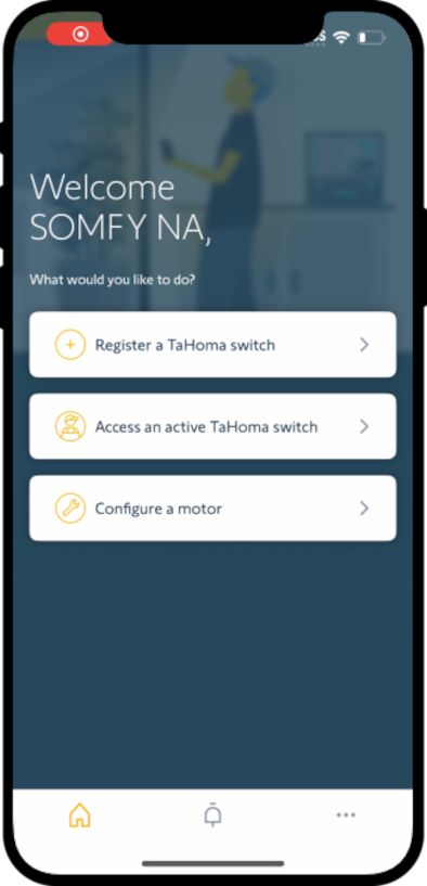 Main login screen for dealers and installers.